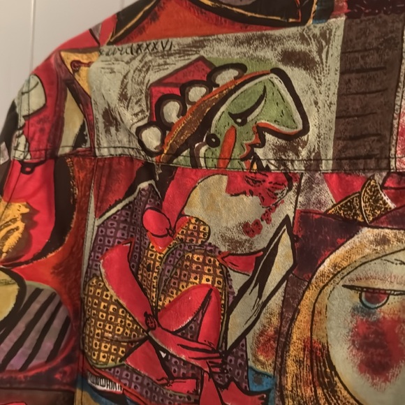Mirror Image Picasso Art Style Jacket size XL - Picture 11 of 16